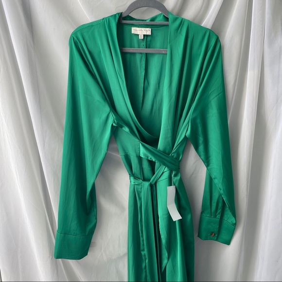 NWT-Never Fully Dressed Emerald Wrap Dress UK XL - Picture 12 of 13